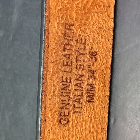 Genuine Leather Italian Style Black/Brown Men's Golfer Belt,M/M 34"-36". - Picture 7 of 10